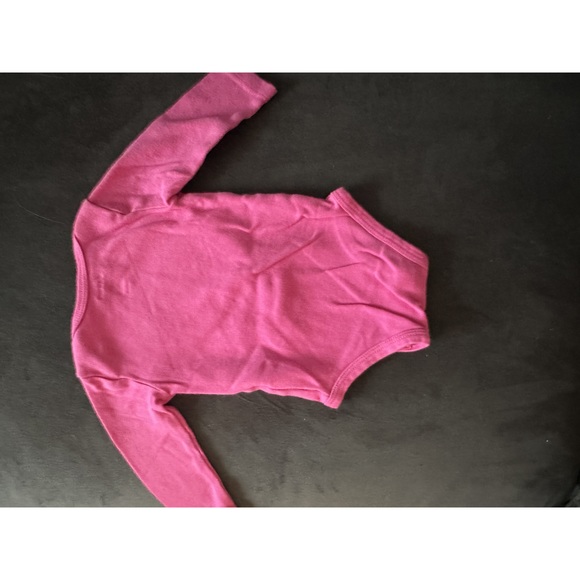 5/$10 Pekkle onesie/bodysuit pink with fox 6 months - Picture 2 of 3